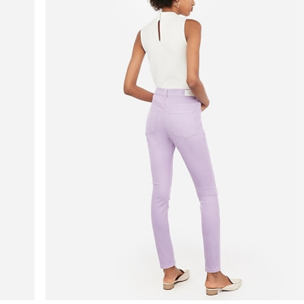 NWT express high rise Lilac legging